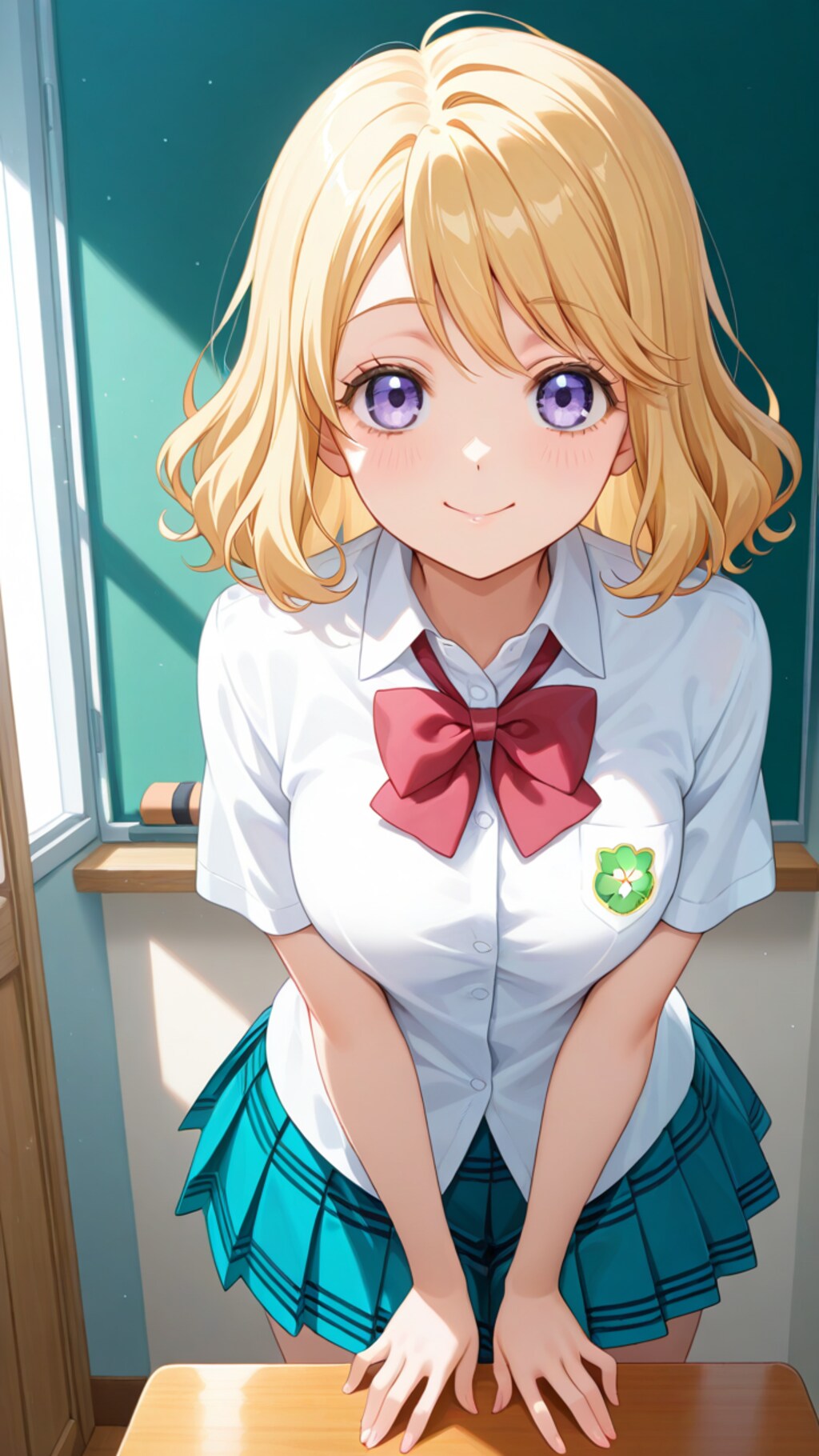 美少女の上目遣い
