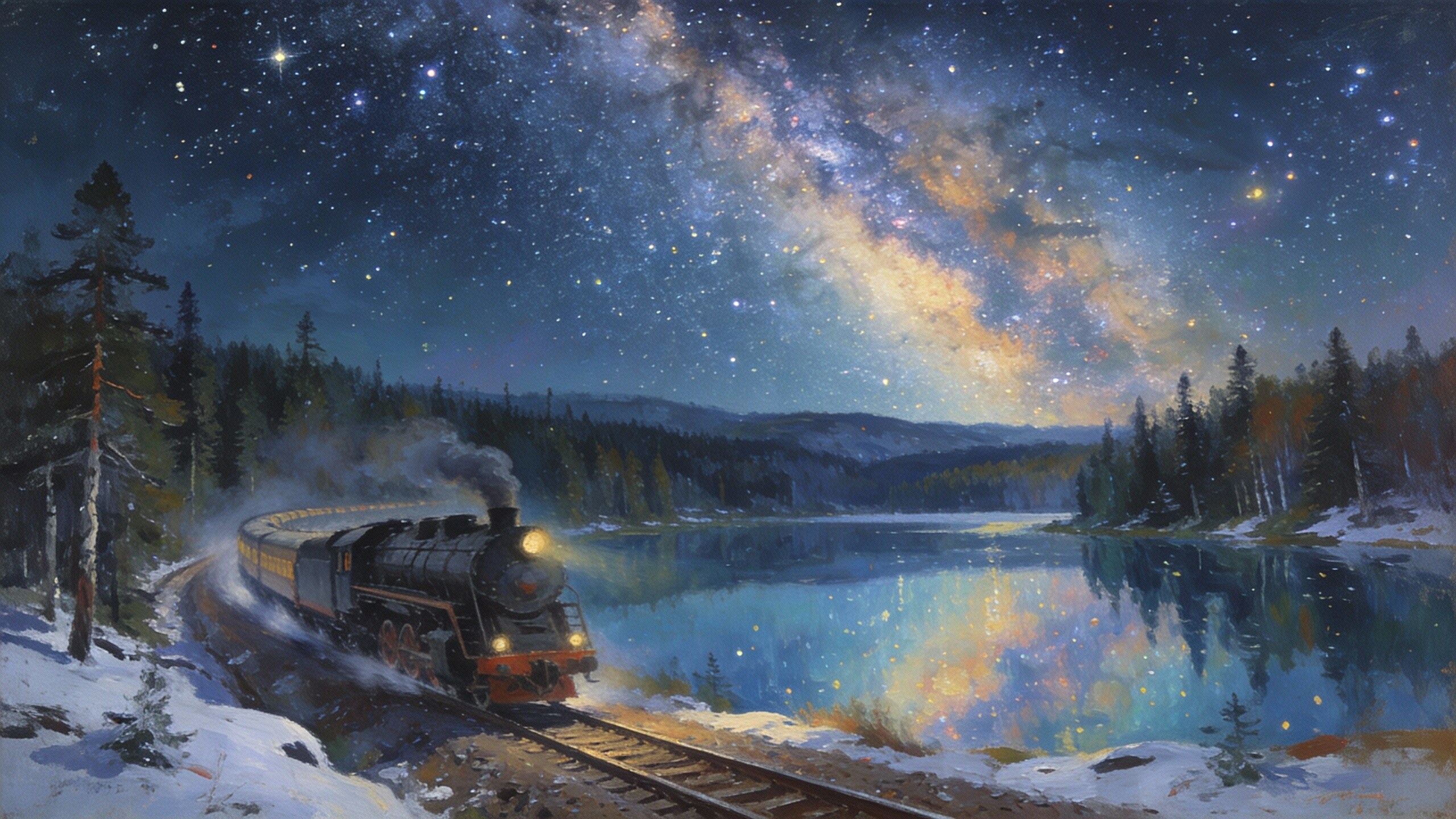 星空のシベリア鉄道 | の人気AIイラスト・グラビア
