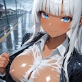 雨、すごい降ってる… もう服がびしょ濡れで、冷たいの… 今夜は近くの旅館で泊まろうよ？ ねえ… ちょっと期待しちゃってるんでしょ？ 4枚目