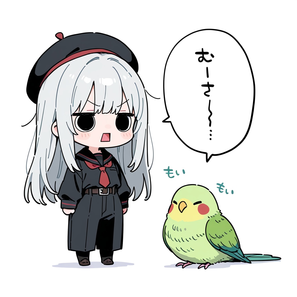 えらいこっちゃ嬢と喋るインコ
