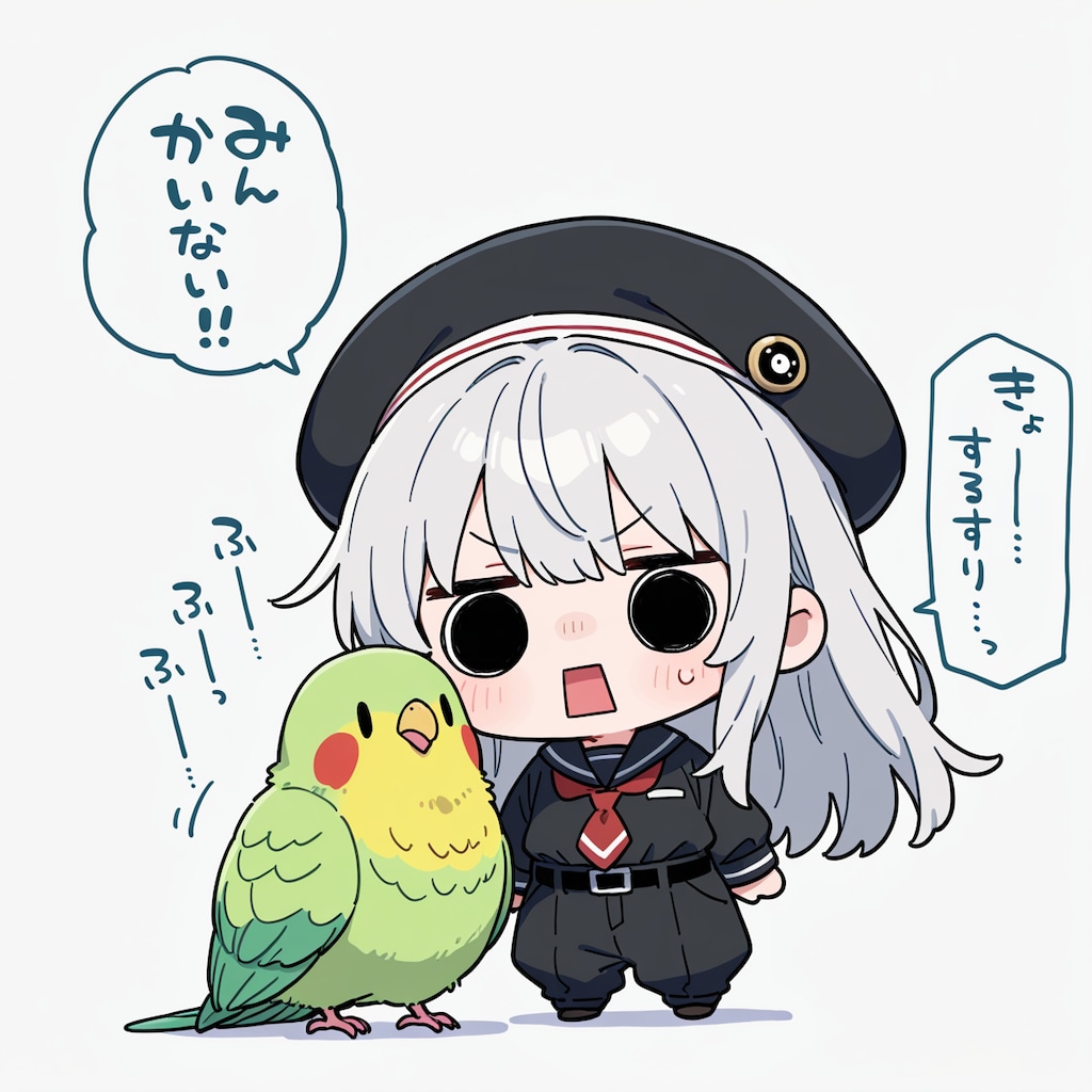 えらいこっちゃ嬢と喋るインコ