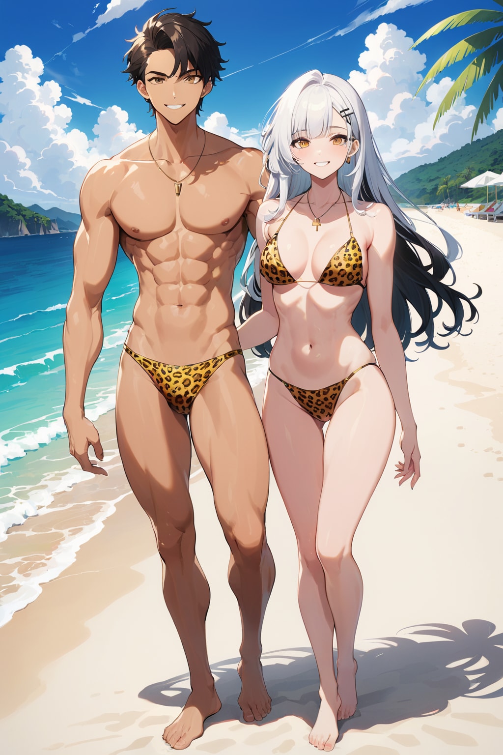 ヒョウ柄カップル32