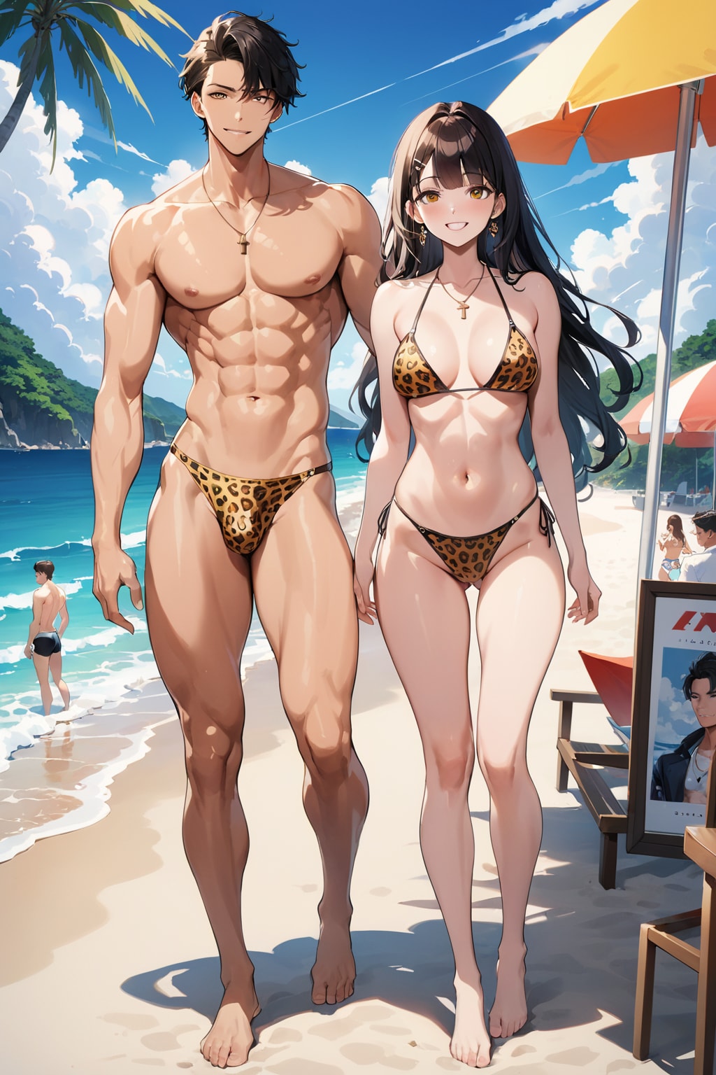 ヒョウ柄カップル32