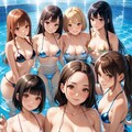 【今日のハーレム】テカテカマイクロビキニ 6枚目