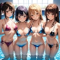 【今日のハーレム】テカテカマイクロビキニ 7枚目