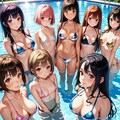 【今日のハーレム】テカテカマイクロビキニ 9枚目