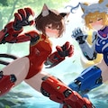 八雲藍と橙のアンドロイド生命体化ビーストモードお披露目会を恥ずかしそうにやっている二人ｗ 2枚目