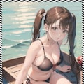 巨乳ツインテ―ル　Big breasts twin tails 5枚目