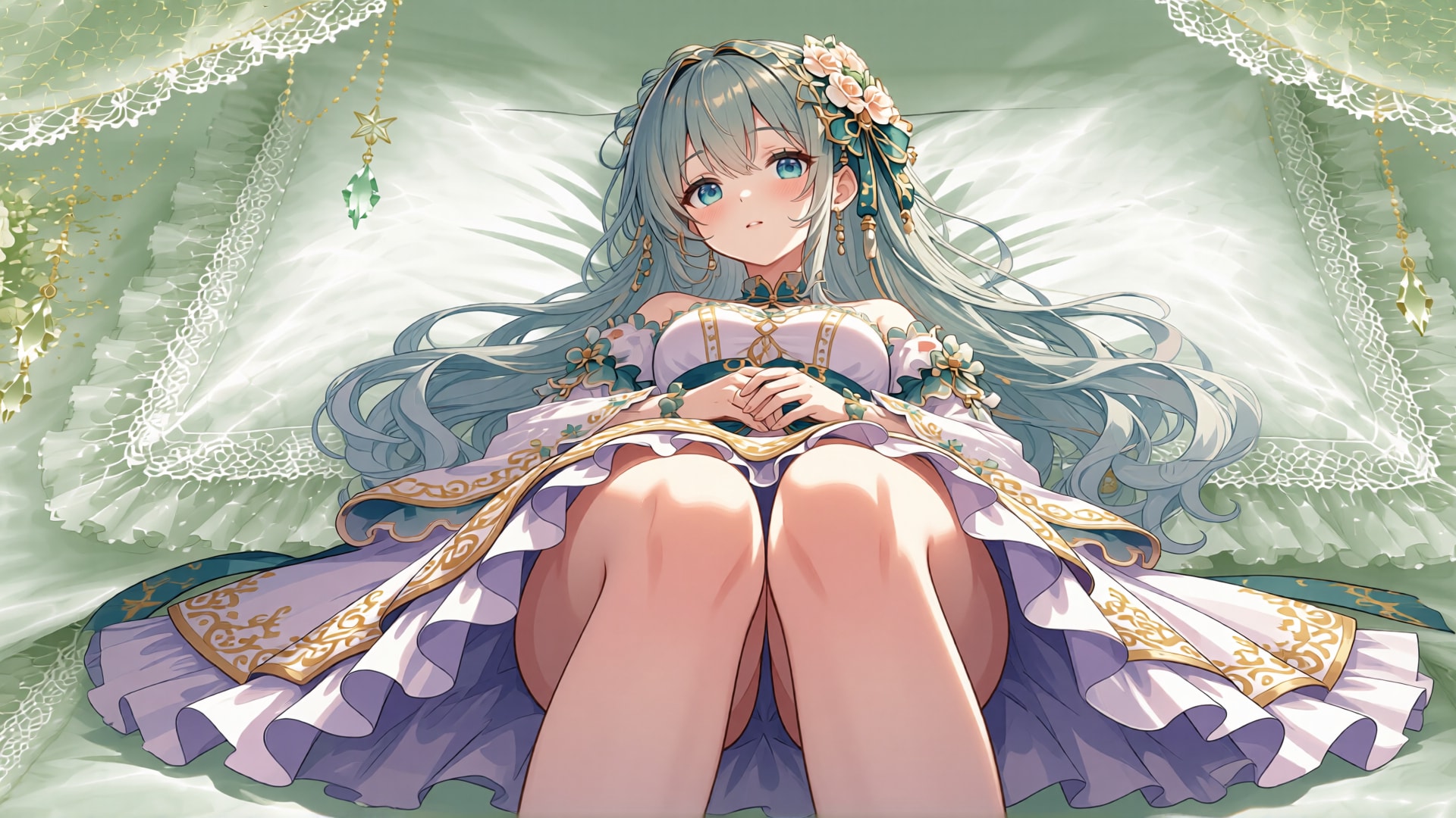 緑髪少女とドレス　その2-3