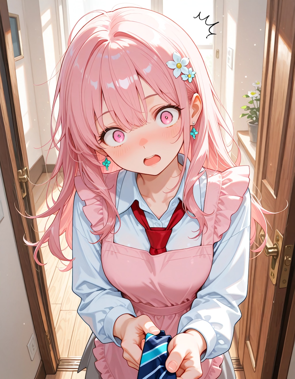 ネクタイ曲がってるよ