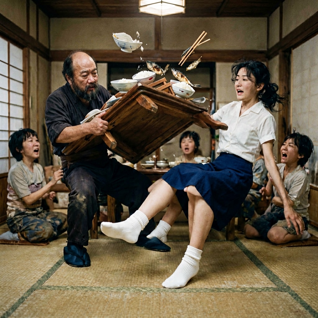 ちゃぶ台返し