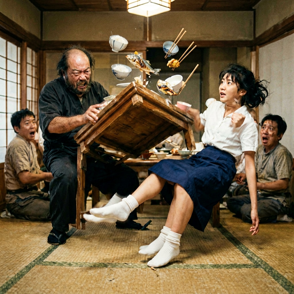 ちゃぶ台返し