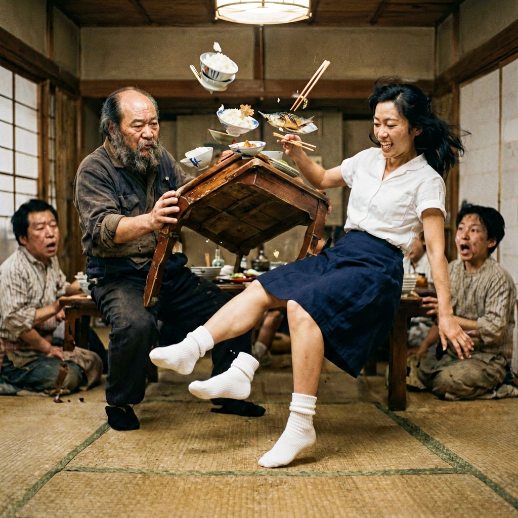 ちゃぶ台返し