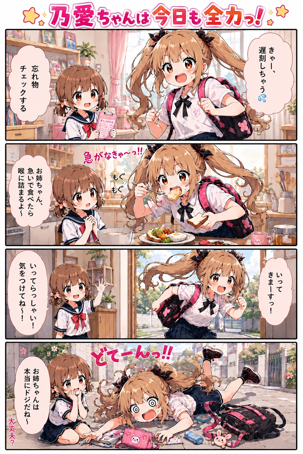乃愛ちゃんの一日の始まり