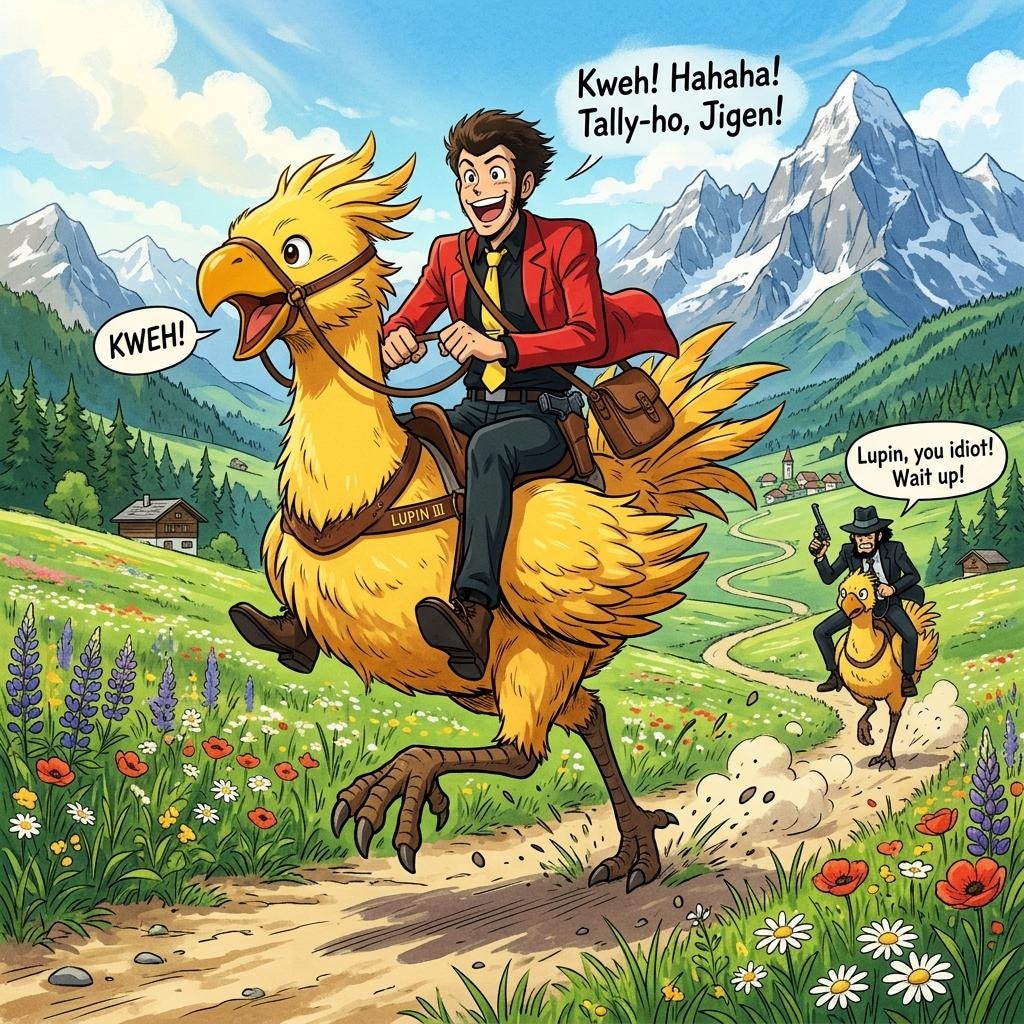 チョコボでダッシュ