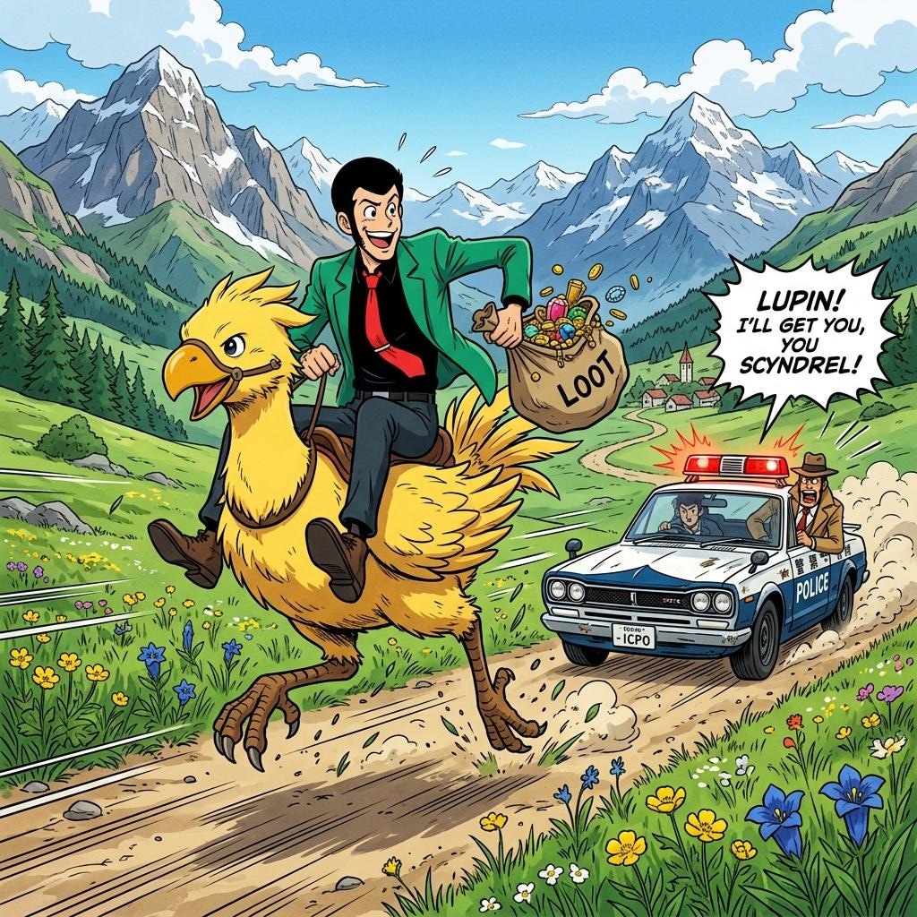 チョコボでダッシュ