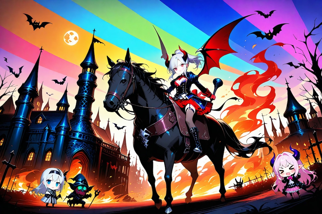 魔王幹部の白髪ちゃん