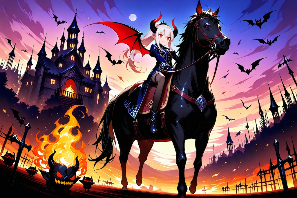 魔王幹部の白髪ちゃん