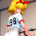 自転車に座る_ 8枚目