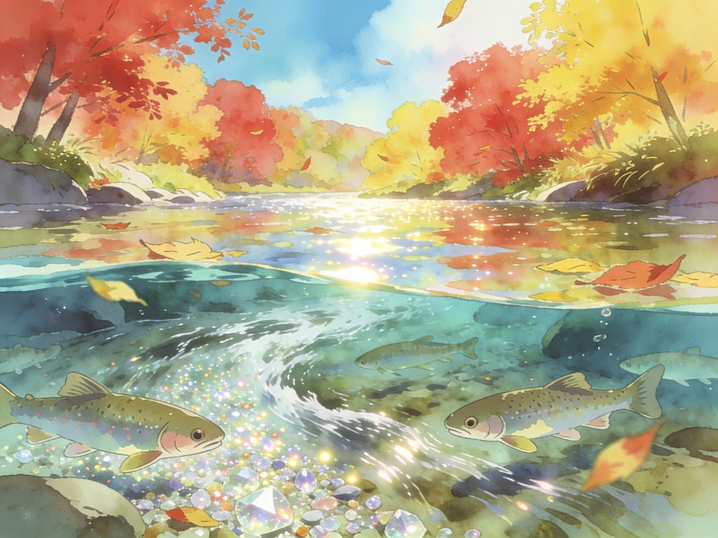 川底に光るもの