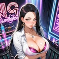 ガールズバーの爆乳キャスト 2枚目