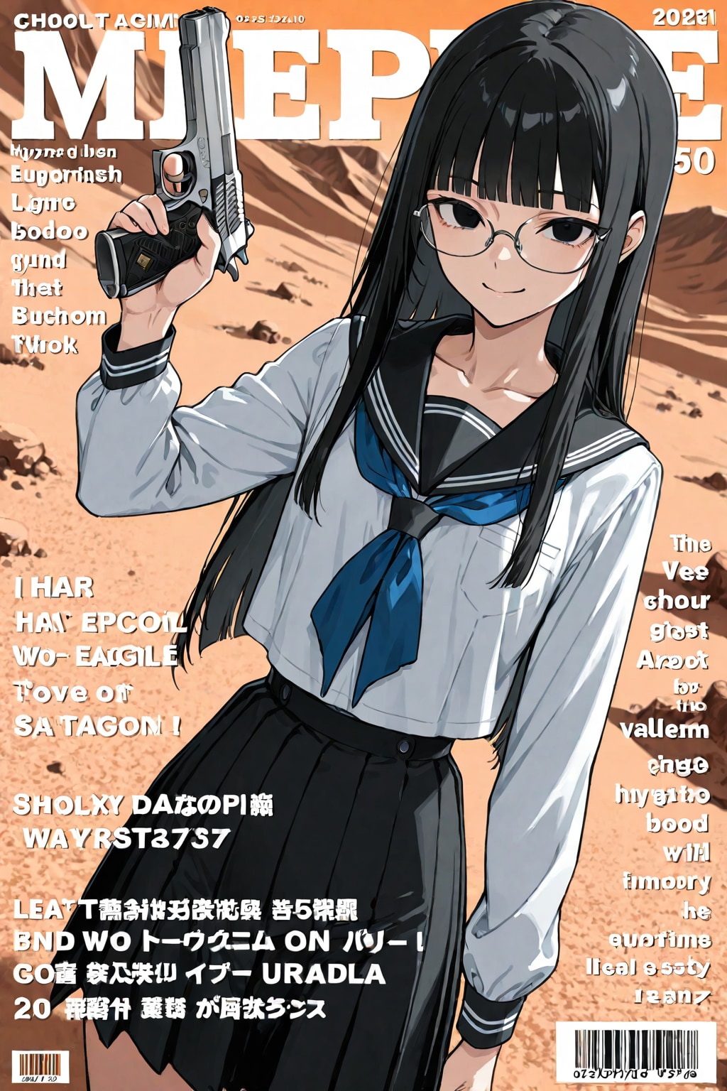 月刊ハンドガン　　　　　　　　　　　　　　　　　　　　🦉 犬浦るか子 🦉 ３０４ | の人気AIイラスト・グラビア