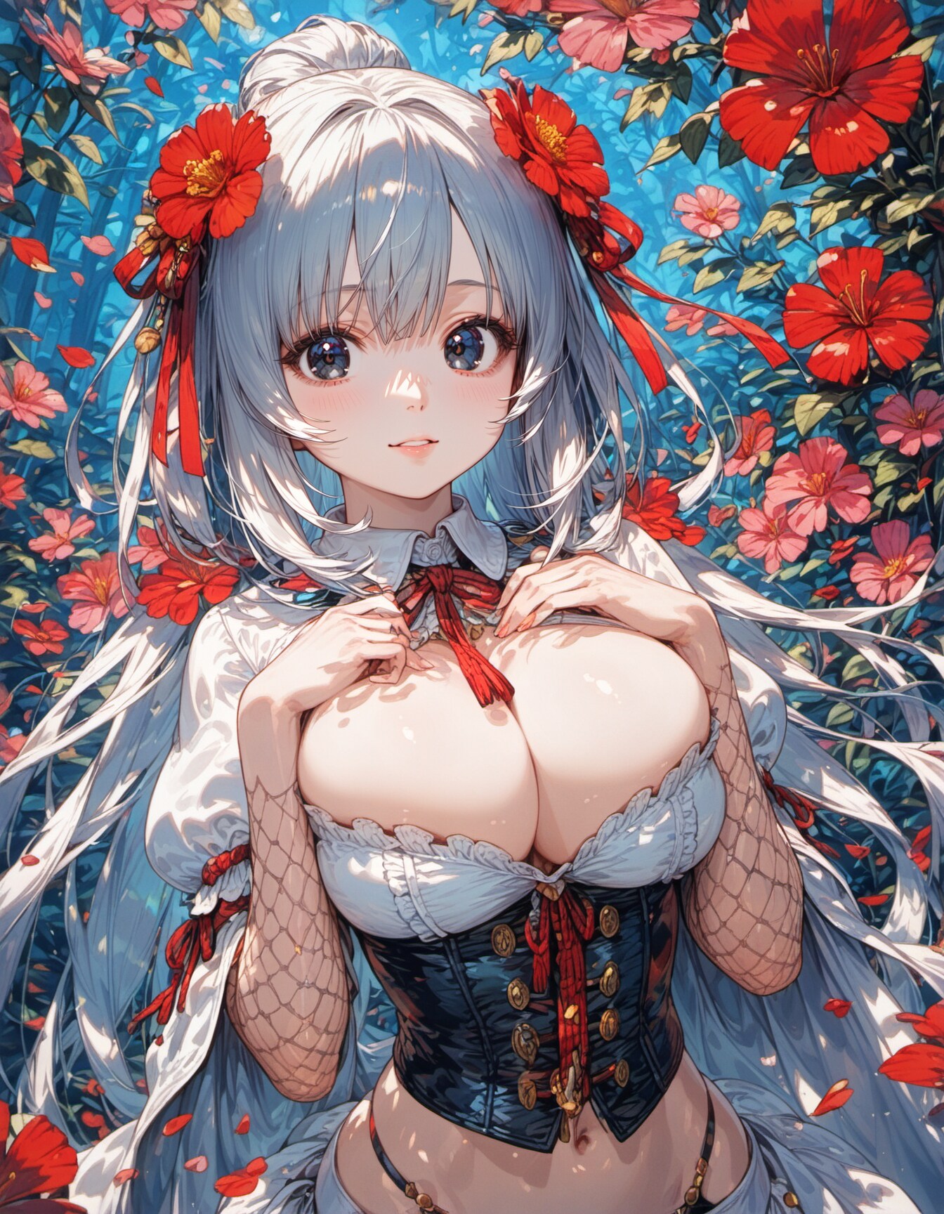 Red Flowers | の人気AIイラスト・グラビア