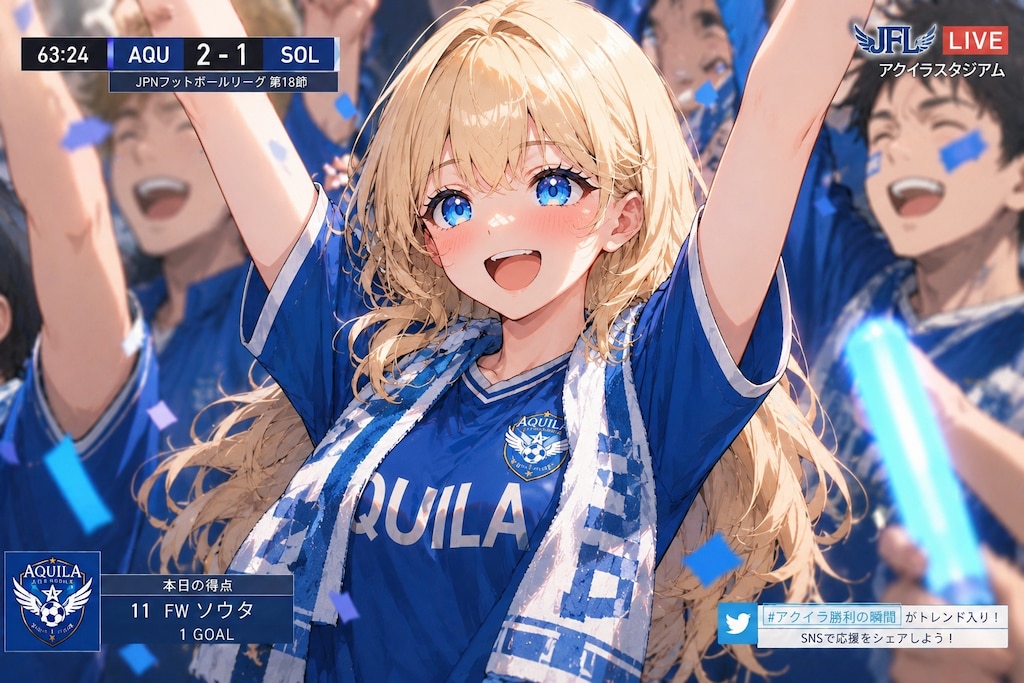 サッカー観戦