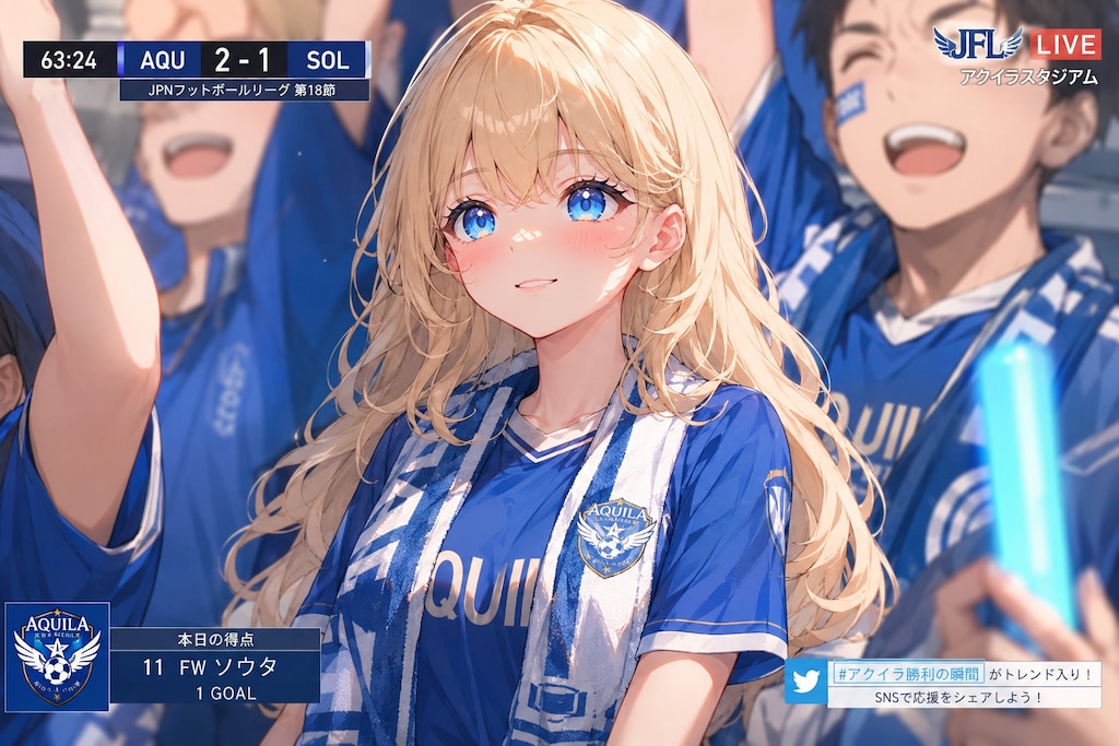 サッカー観戦