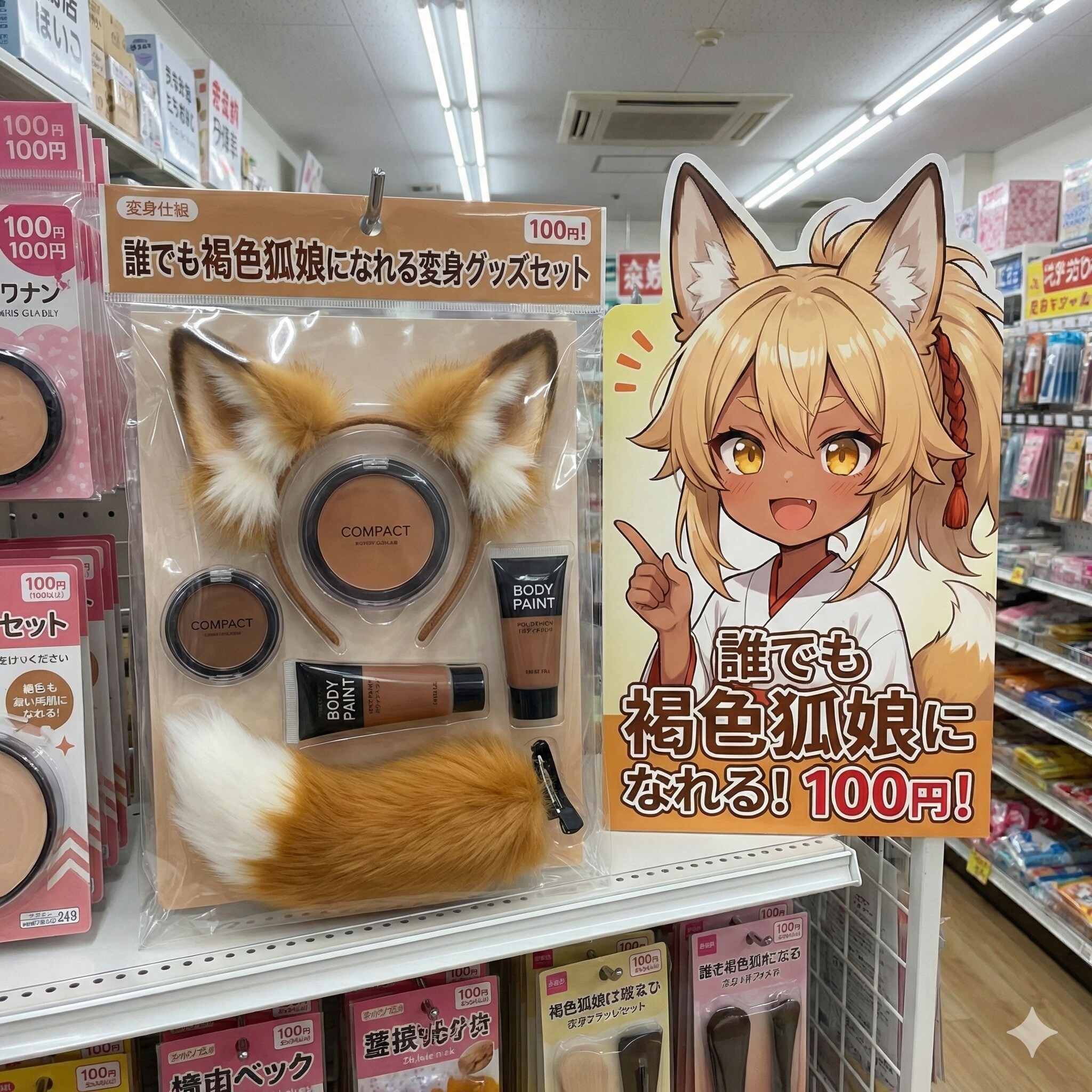 褐色狐娘変身セット | の人気AIイラスト・グラビア