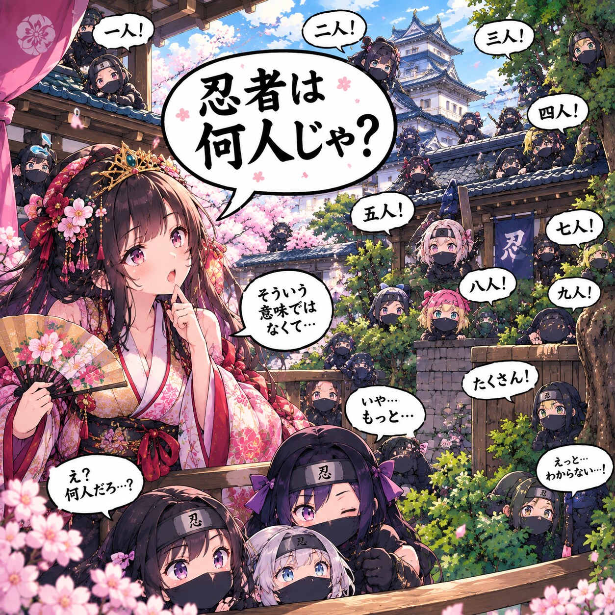 忍者は何人じゃ？ | の人気AIイラスト・グラビア
