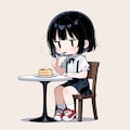 パンケーキを食べる 3枚目