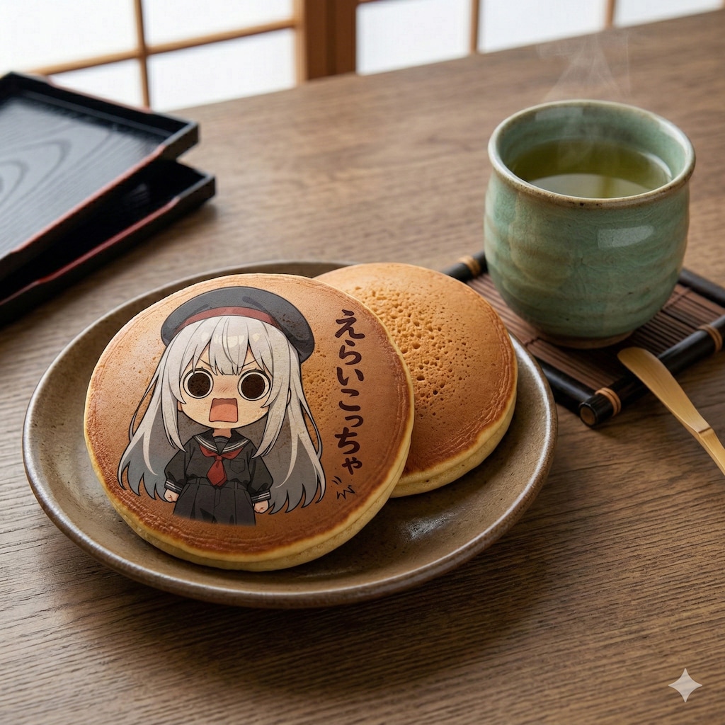 デザートのえらいこっちゃ嬢どら焼き