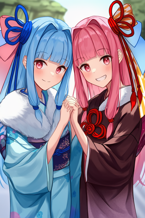 琴葉姉妹の晴れ着姿