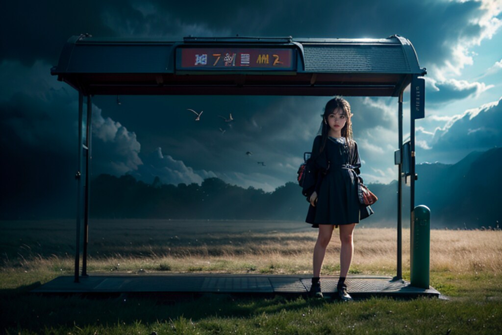 バスの来ないバス停