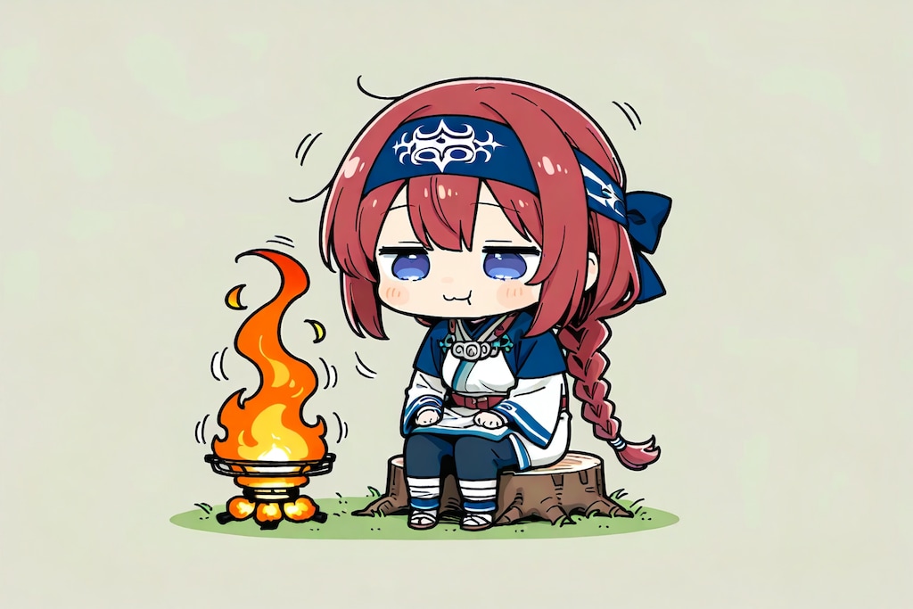 コロポックル赤髪お兄ちゃんズ・お肉焼いた