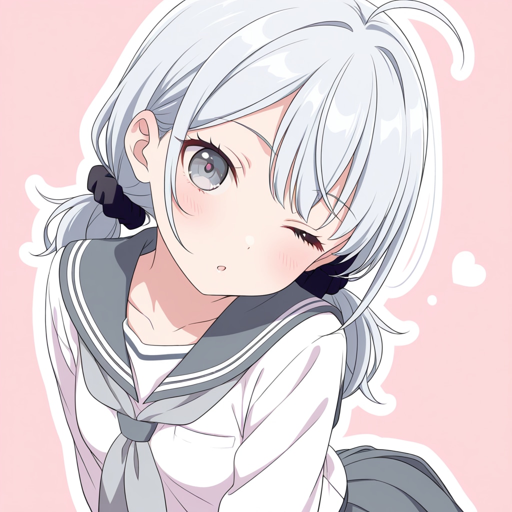灰色のセーラー服 | の人気AIイラスト・グラビア