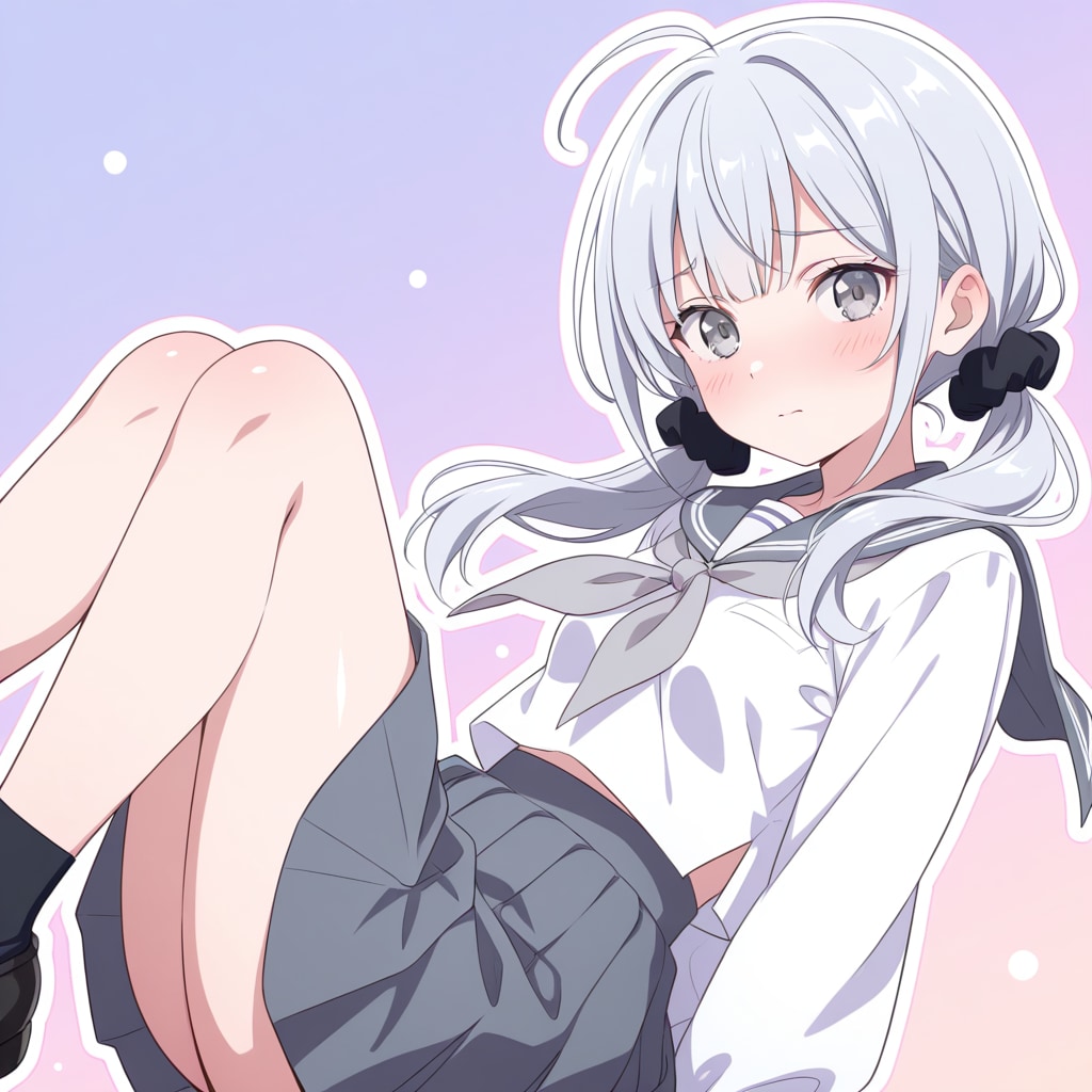 灰色のセーラー服