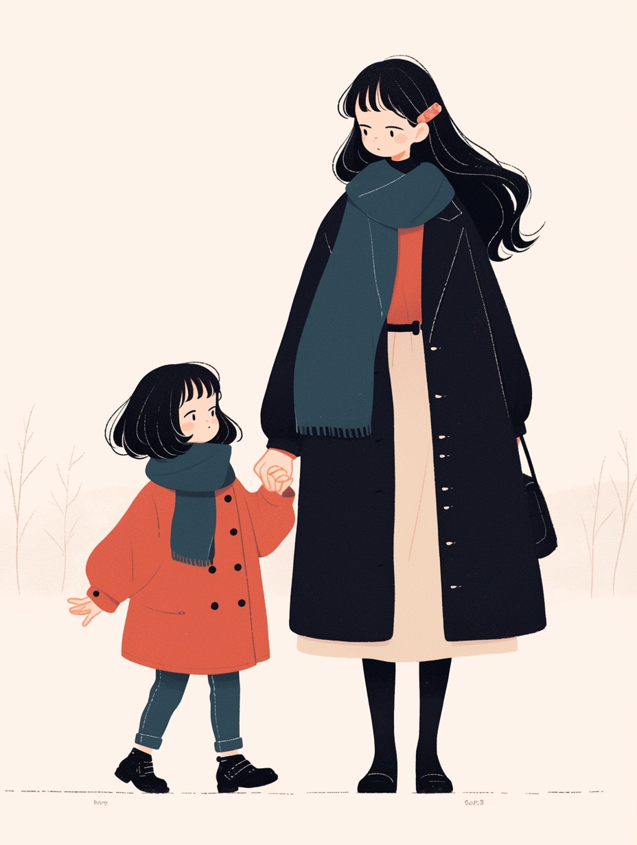 母と娘200 | の人気AIイラスト・グラビア