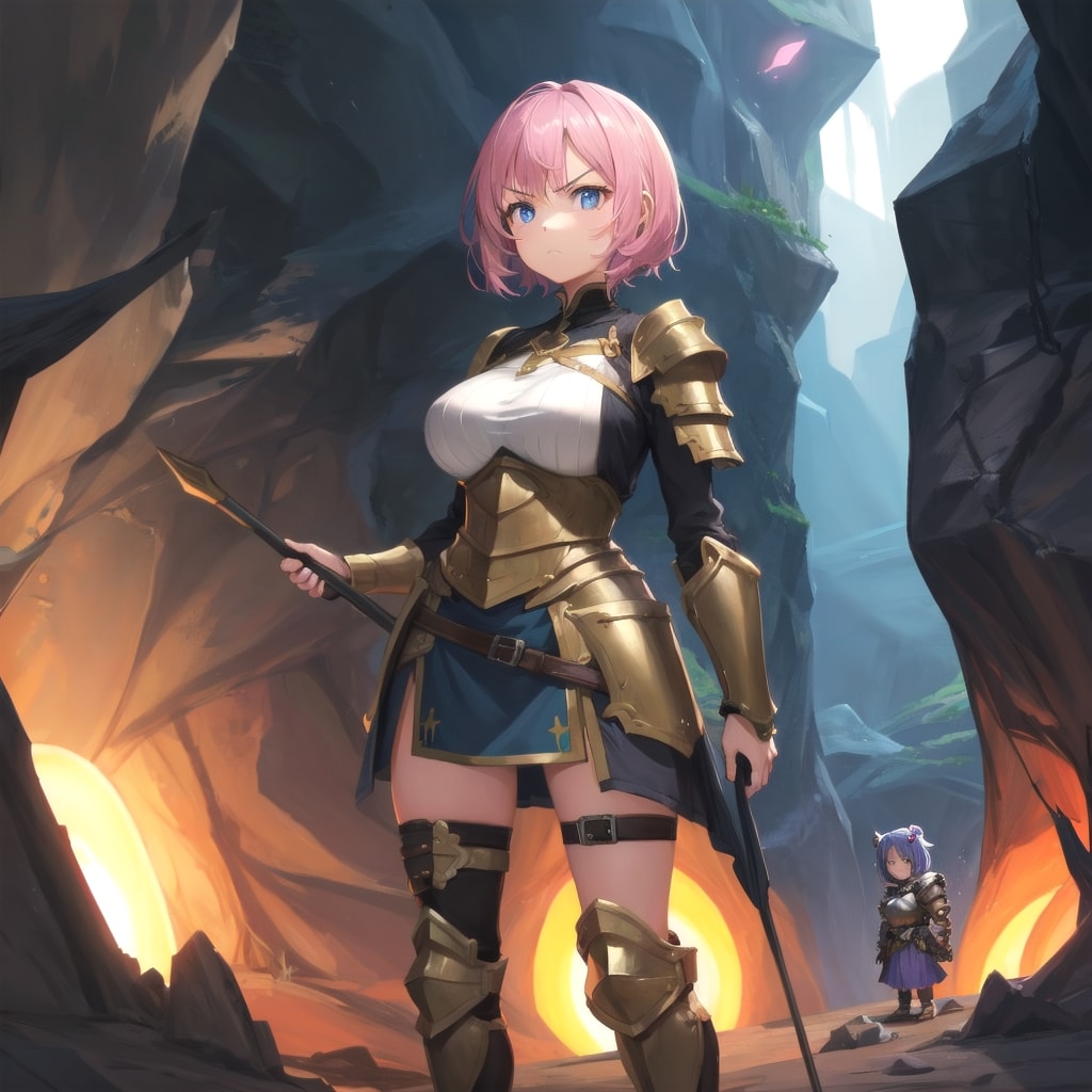 ピンク髪の女冒険者ちゃん