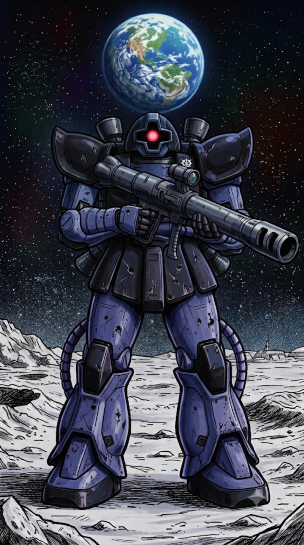 MS-09R Rick Dom……？ドムっ？！月？！地球？！