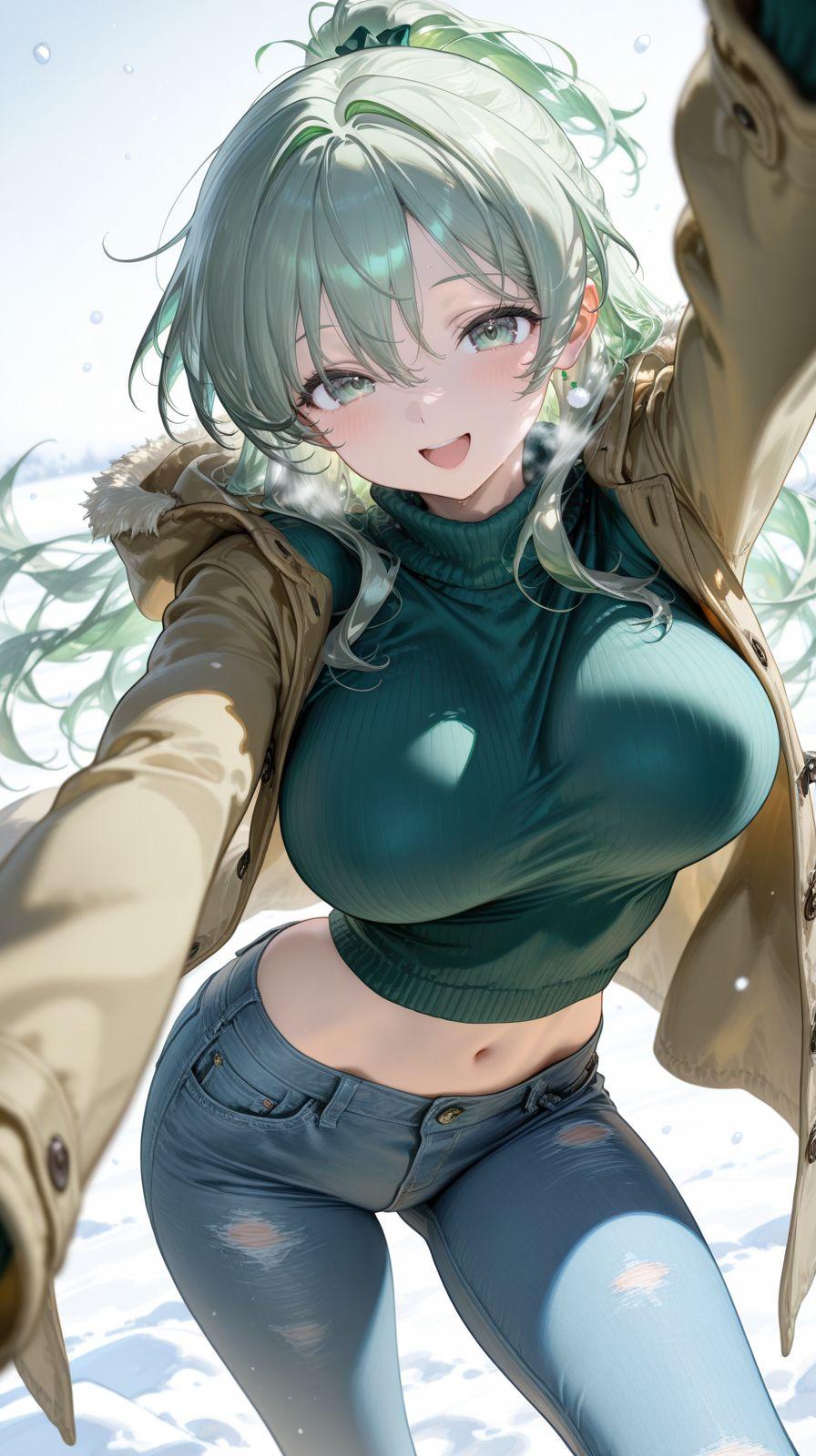 雪降ってるね⛄　積もった？✨