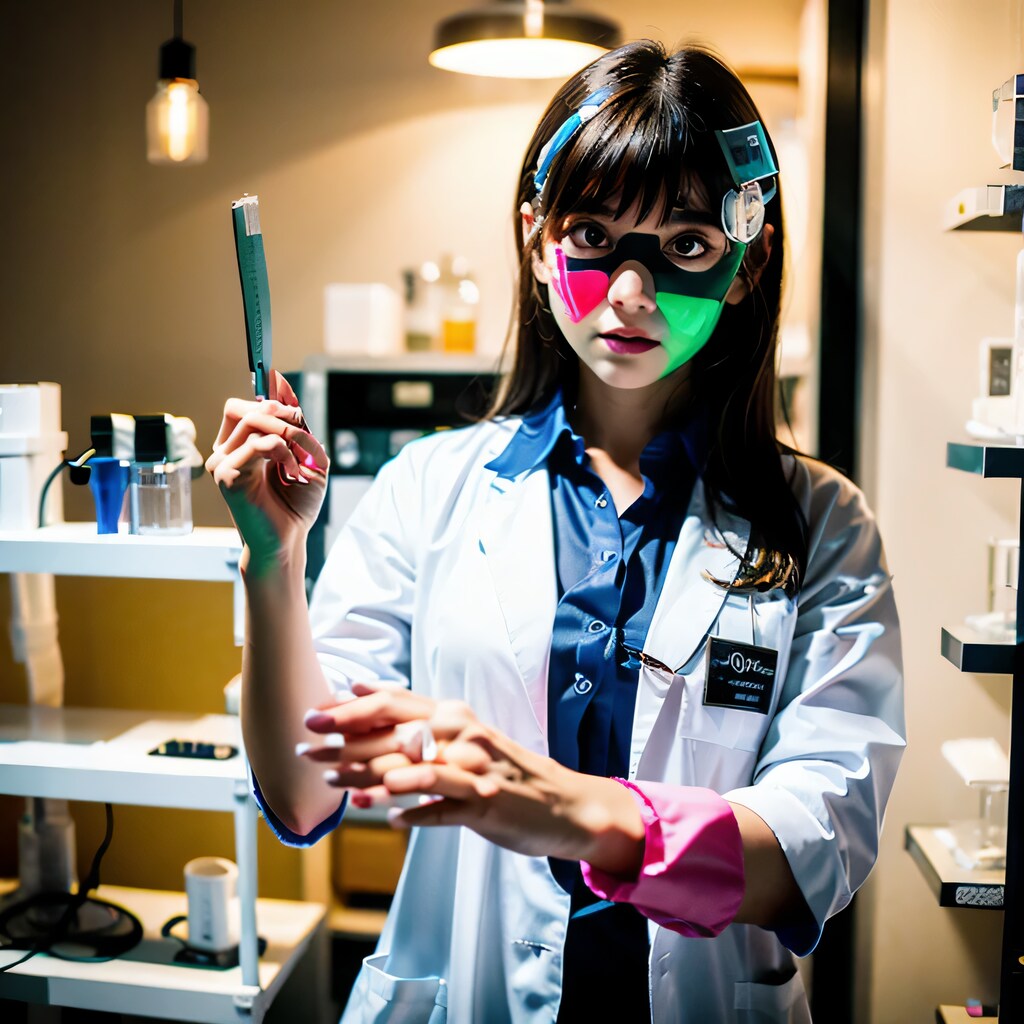 黒髪ロングで白衣の美女１１９