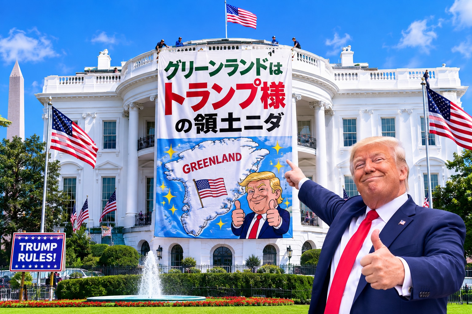 グリーンランドはトランプ様の領土ニダ
