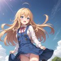 縞々な金髪ちゃん 2枚目
