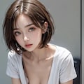 胸元のユルイ先生のせいで集中できない 2枚目