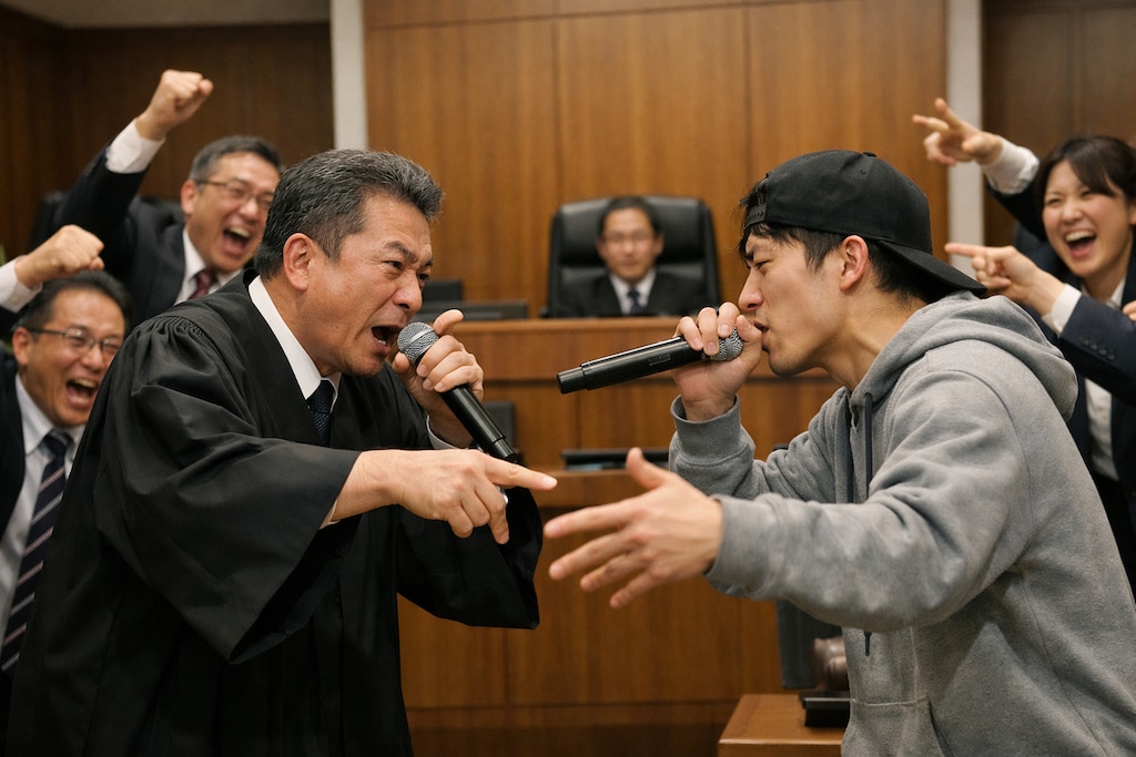 法廷でラップバトル