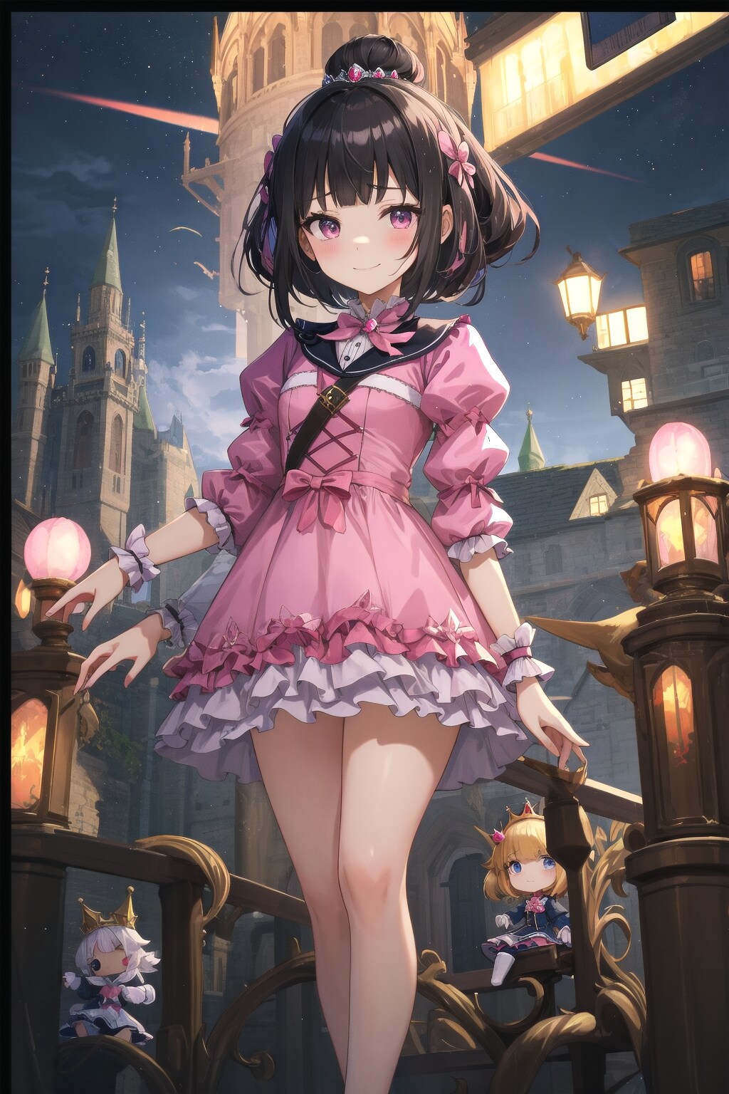 夜のお城はちょっと怖いのです