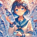瓶と少女 2枚目