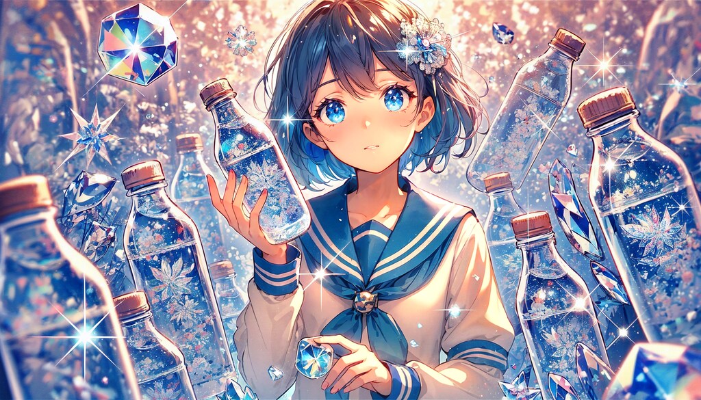 瓶と少女